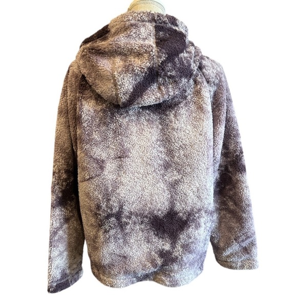EUC - The North Face Hooded Ridge Full Zip Tie Dye fleece in Purple - Medium - Picture 3 of 5